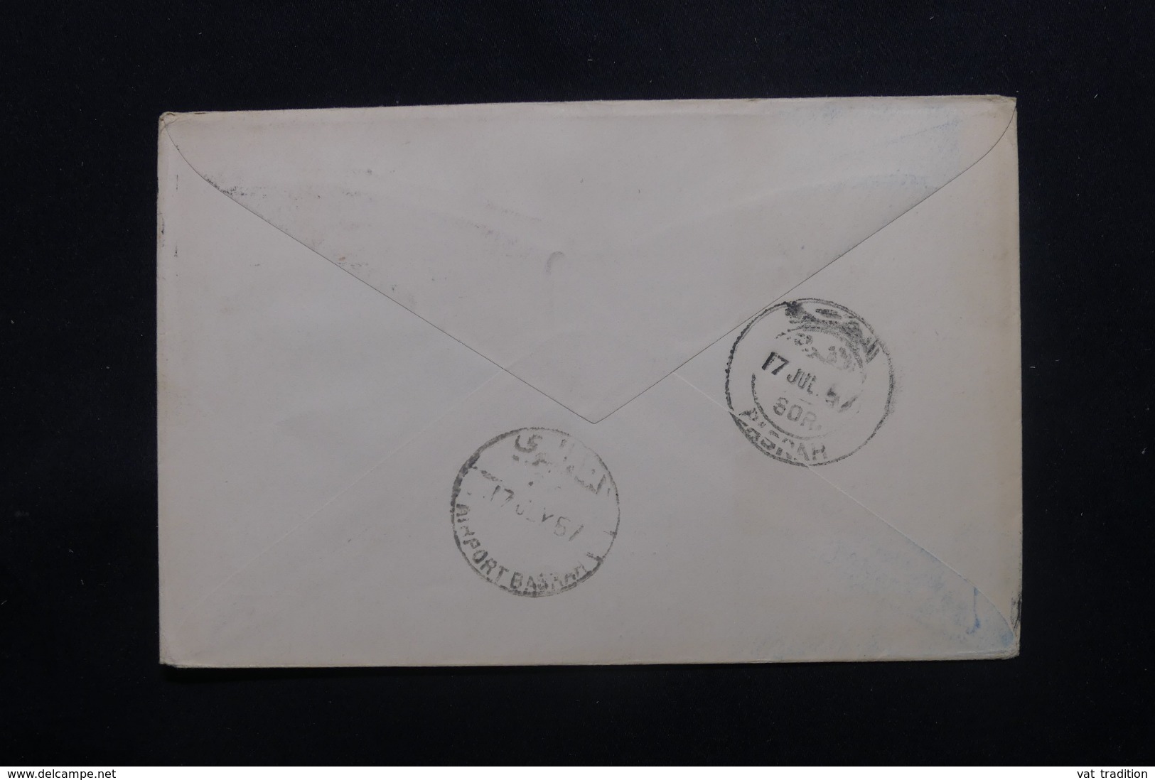 LIBAN - Enveloppe De Beyrouth Pour Basra En 1957 Par 1er Vol Londres / Tokyo ,affranchissement Plaisant - L 43683 - Libanon