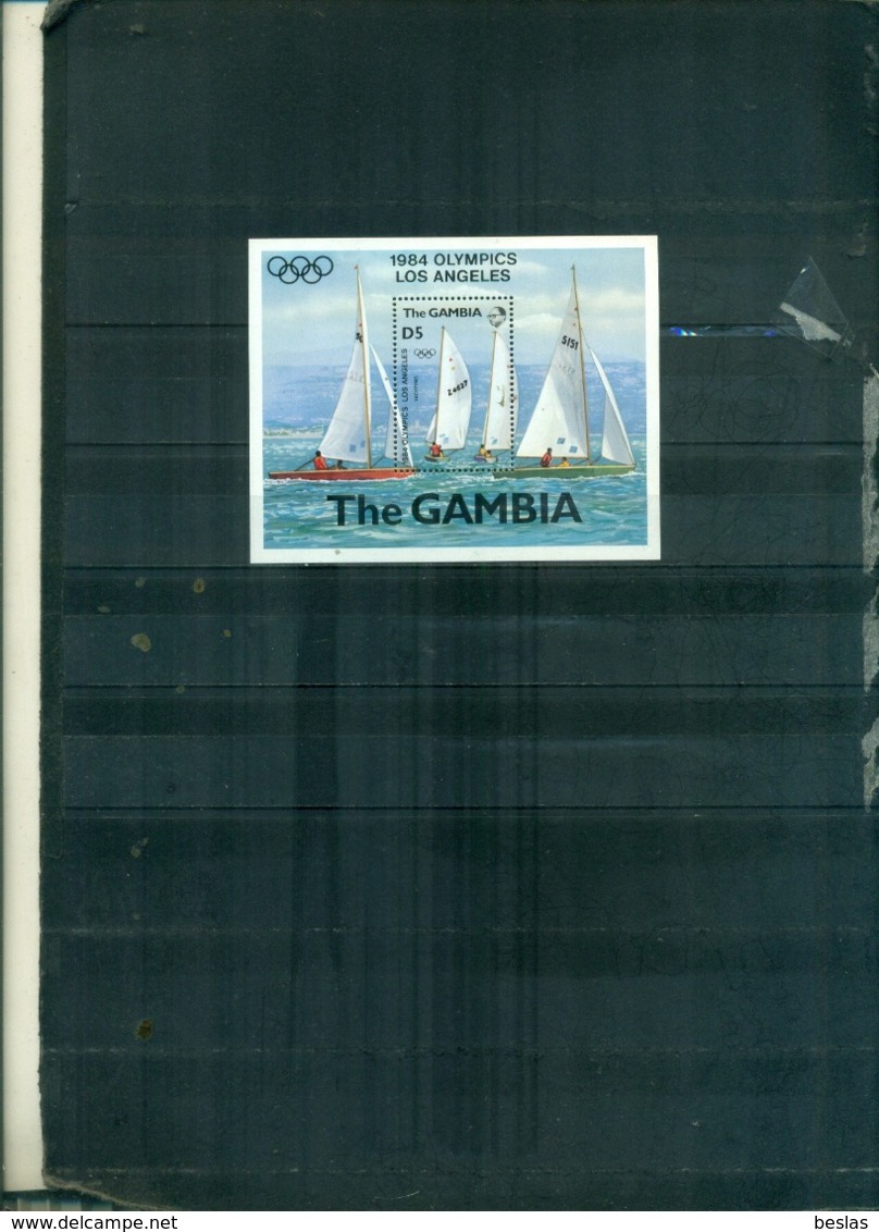 GAMBIA J.O. LOS ANGEKES 1 BF NEUF A PARTIR DE 0.60 EUROS - Gambie (1965-...)