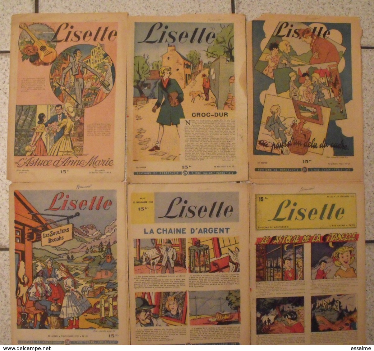 Lisette. 30 N° 1951-53. Revue Pour Fillette. Erik (nique Prune) Dargier Maitrejean Monnier Desrieux Solveg à Redécouvrir - Lisette