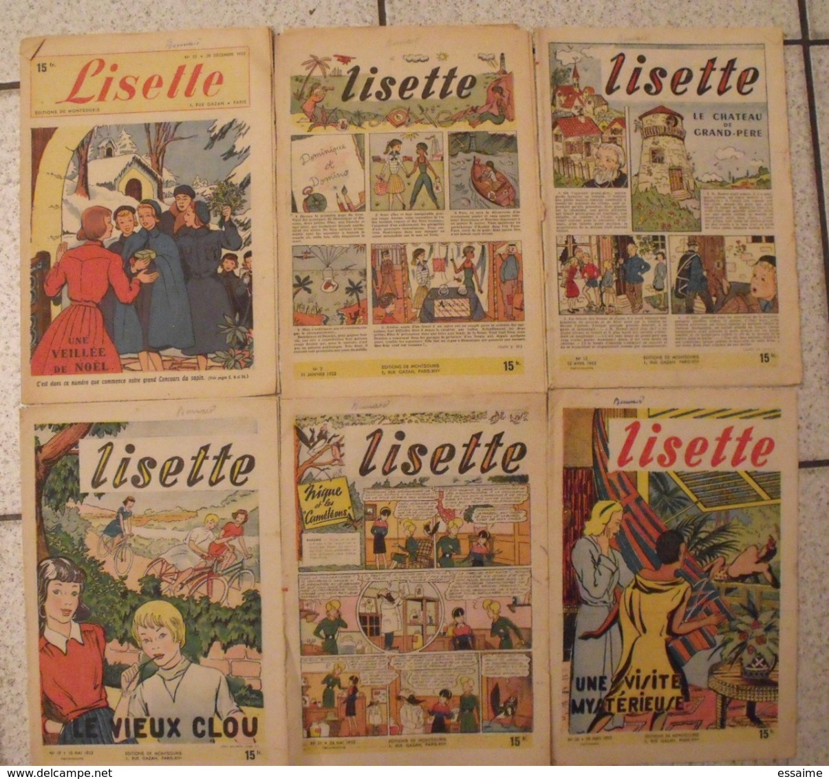 Lisette. 30 N° 1951-53. Revue Pour Fillette. Erik (nique Prune) Dargier Maitrejean Monnier Desrieux Solveg à Redécouvrir - Lisette