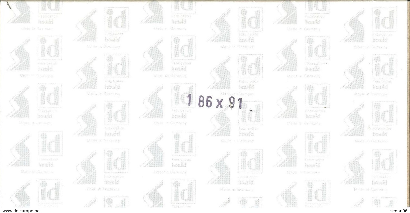 I.D. - Blocs 186x91 Fond Noir (double Soudure) - Bandes Cristal