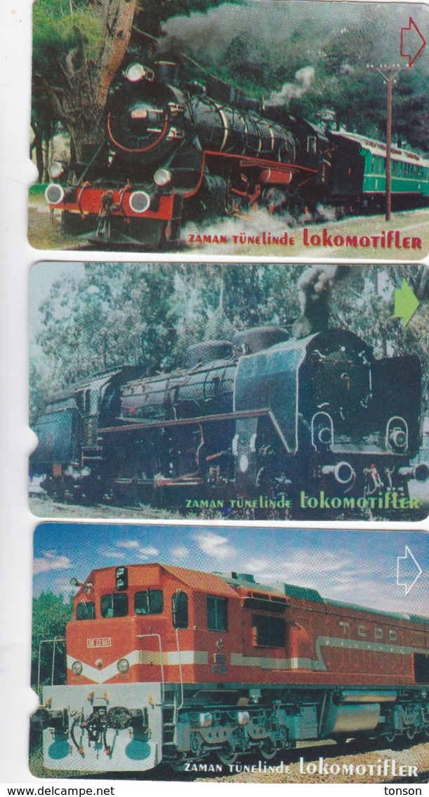 Turkey, N-125, 126 And 127, 30, 60 And 100 Units, Locomotives , Trains, 2 Scans. - Turquie