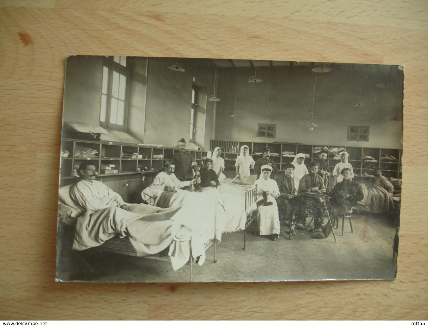 Guerre 14.18 Carte Photo Salle Infirmier Blesse Niort Hopital Temporaire 5 - Guerre 1914-18