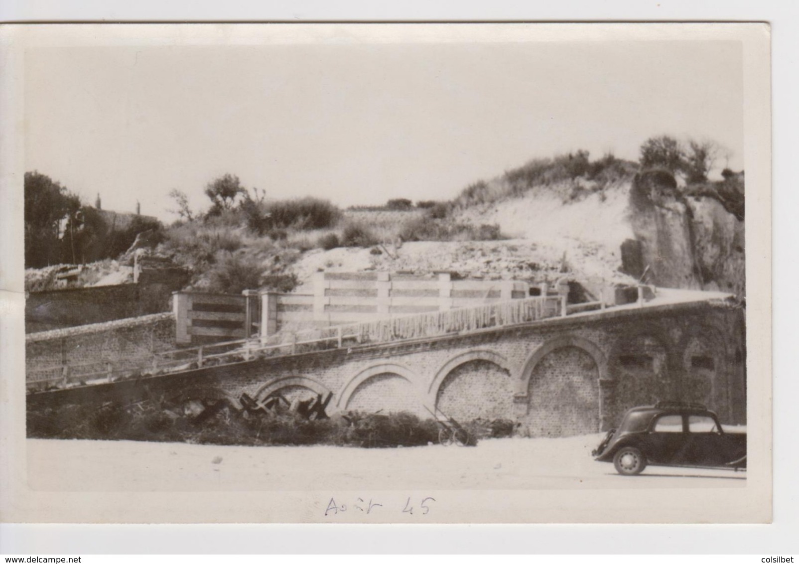 Veules-les-Roses. Carte-photo. Août 1945. - Veules Les Roses