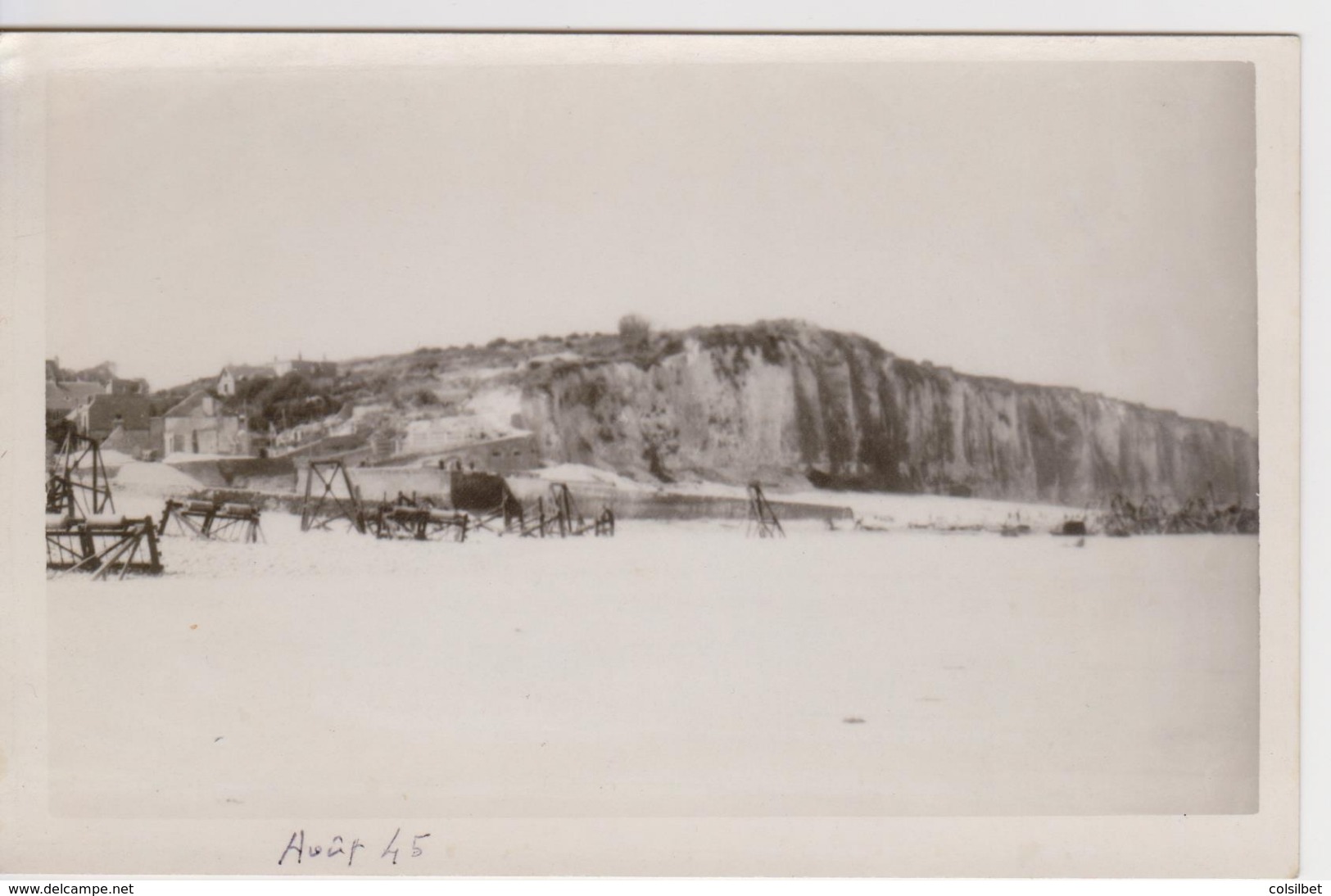 Veules-les-Roses. Carte-photo. Août 1945. - Veules Les Roses