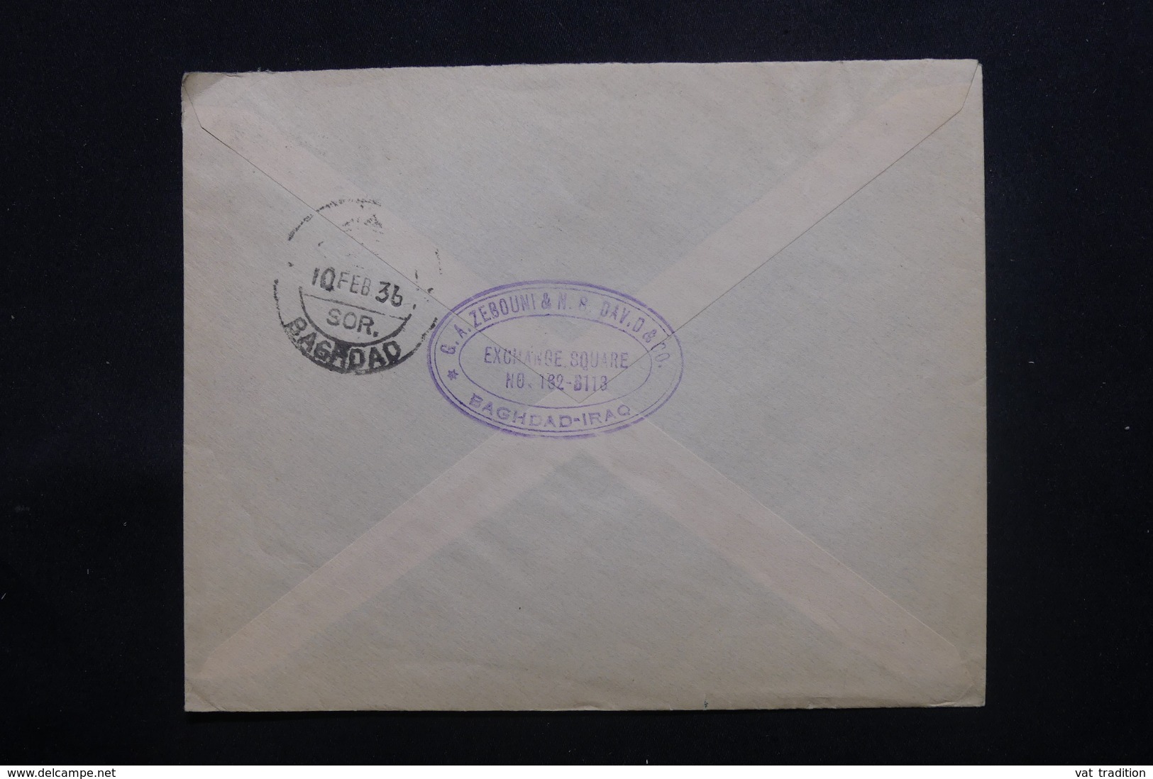 IRAQ - Enveloppe Commerciale De Baghdad Pour Bruxelles En 1936 , Affranchissement Plaisant - L 43711 - Iraq