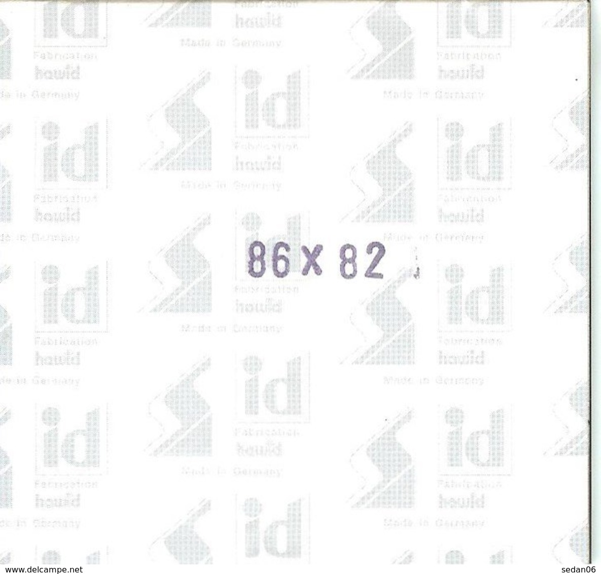 I.D. - Blocs 86x82 Fond Noir (double Soudure) - Bandes Cristal