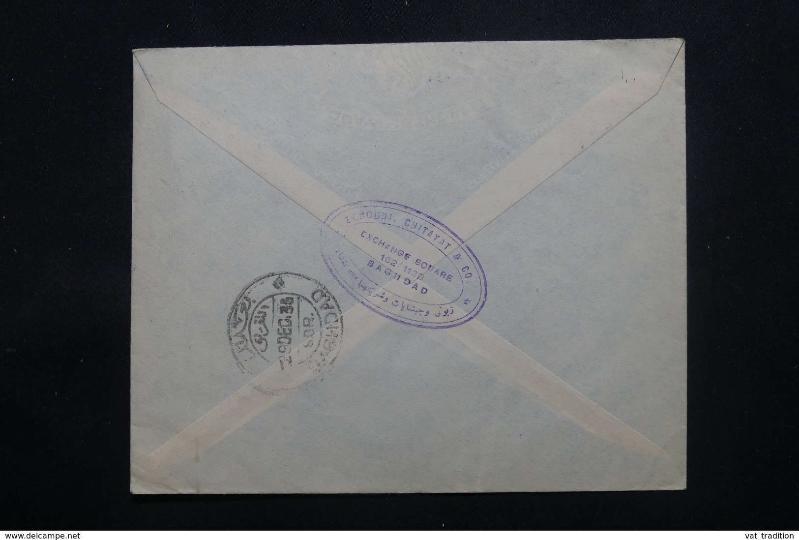 IRAQ - Enveloppe Commerciale De Baghdad Pour La Belgique En 1936 , Affranchissement Plaisant - L 43727 - Iraq