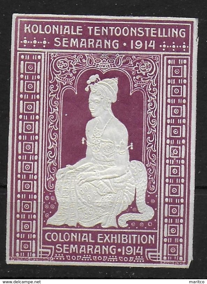 Nederlands Indië Semarang 1914 Colonial Exhibition - Fantasy Labels