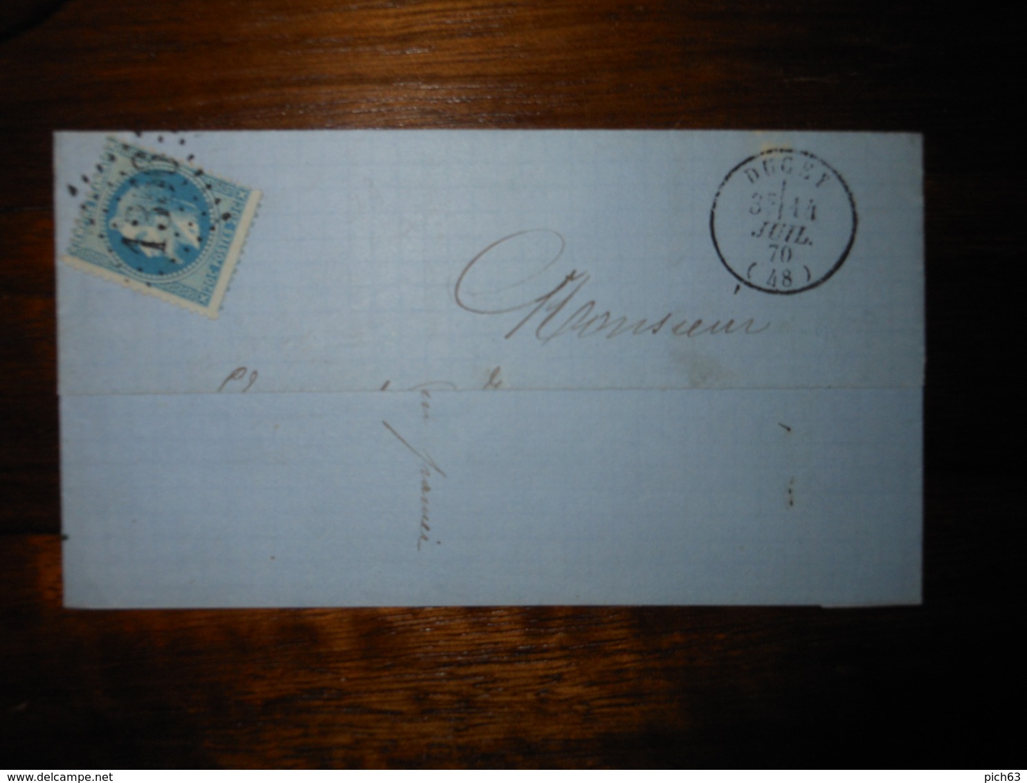 Fragment Lettre GC 1356 Ducey Manche - 1849-1876: Klassik