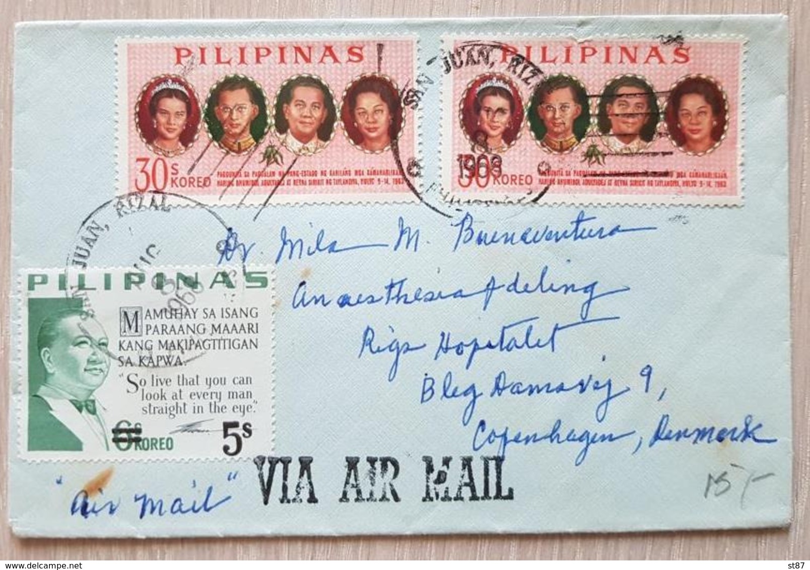 Pilipinas Denmark 1968 - Philippinen