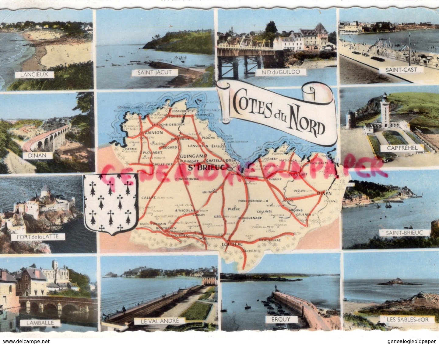 22 - COTE DU NORD - SAINT BRIEUC- LANNION- GUINGAMP-PLANCOET- LOUDEAC- DINAN- PLOUHA-PLESTIN-CALLAC-LANVOLLON- - Autres & Non Classés