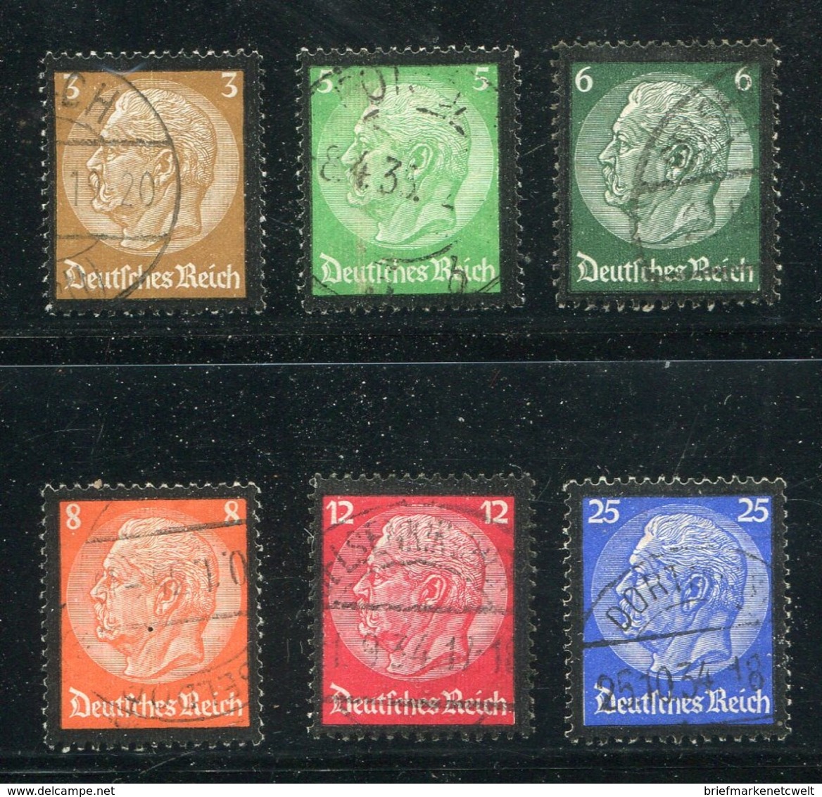 Deutsches Reich / 1934 / Mi. 548-553 O (0238) - Gebraucht