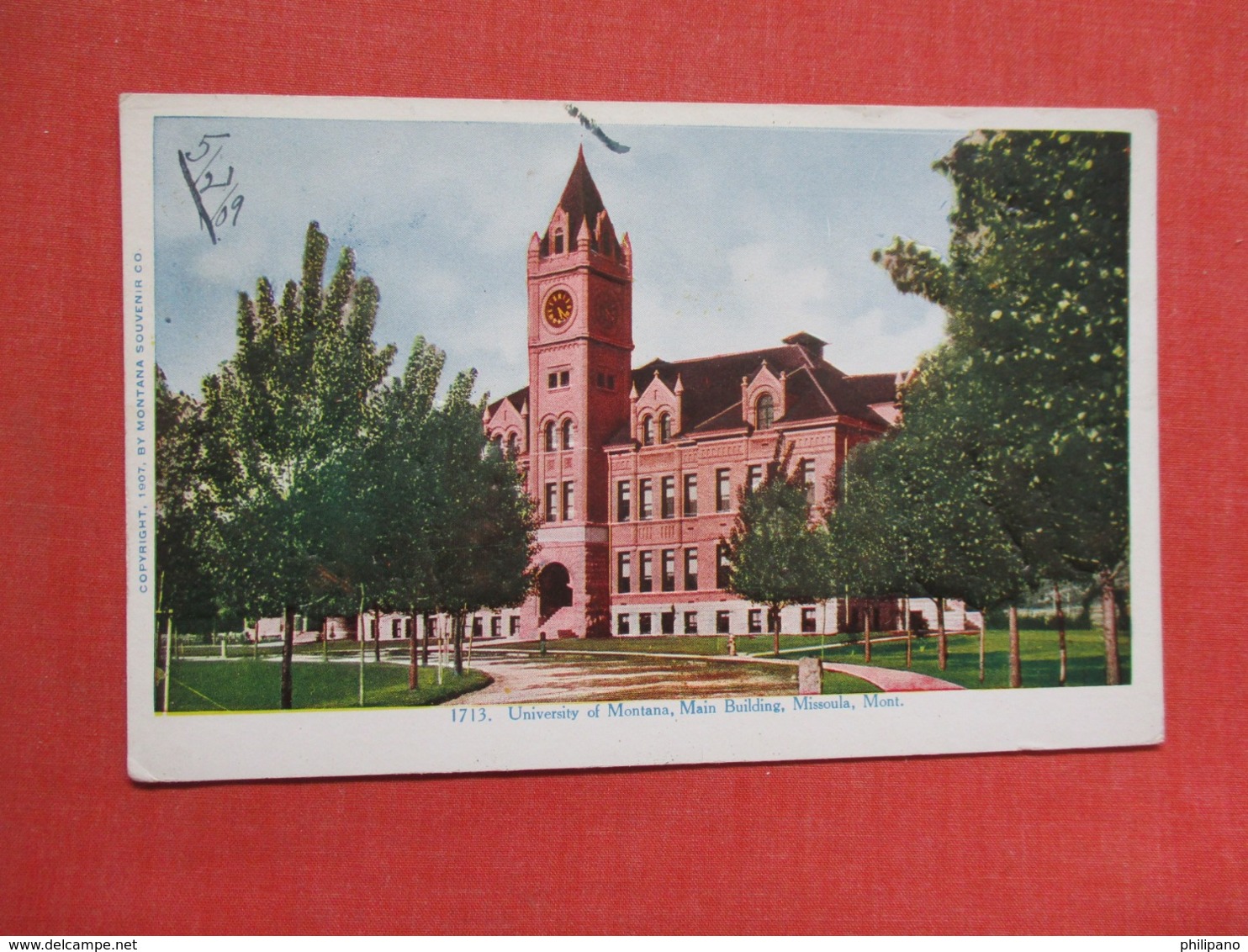 Embossed University Of Montana Missoula   Montana     Ref 3663 - Missoula