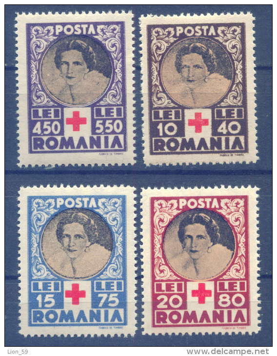 27K8 / 1945 Michel 827/30 -  ROTES KREUZ RED CROSS ** MNH Romania Rumanien Roumanie Roemenie - Nuovi