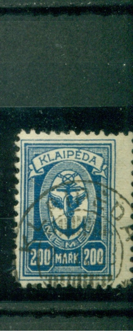 Memel Auf Klaipeda-Marke, Nr. 155 Gestempelt, Geprüft BPP - Memelgebiet 1923