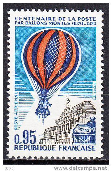 FRANCE  - 1971 - Ballons Montés  - Yvert PA 45 - 1960-.... Ungebraucht