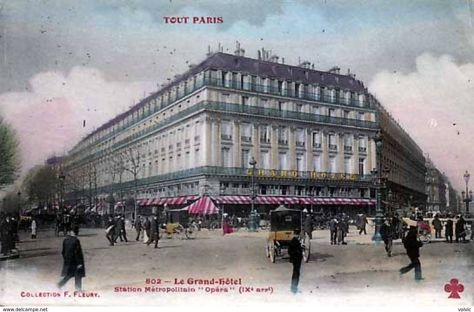 75 - PARIS -  Le Grand Hôtel - Station Métropolitain "Opéra "  - Couleur - - Sonstige & Ohne Zuordnung