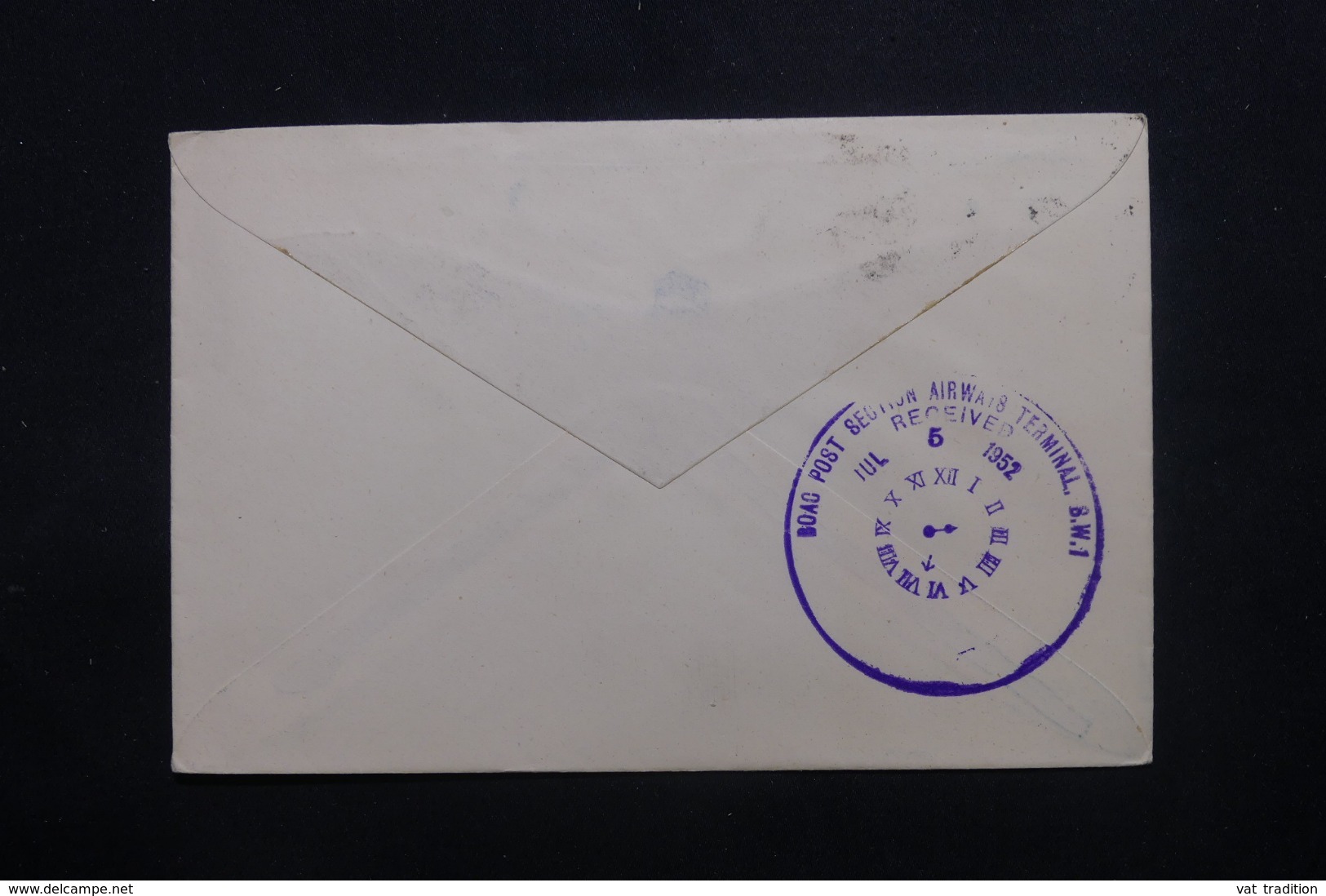 EGYPTE - Enveloppe Du Caire Pour Londres Par Vol Retour Du 1er Vol Londres / Le Caire En 1952 - L 43794 - Lettres & Documents