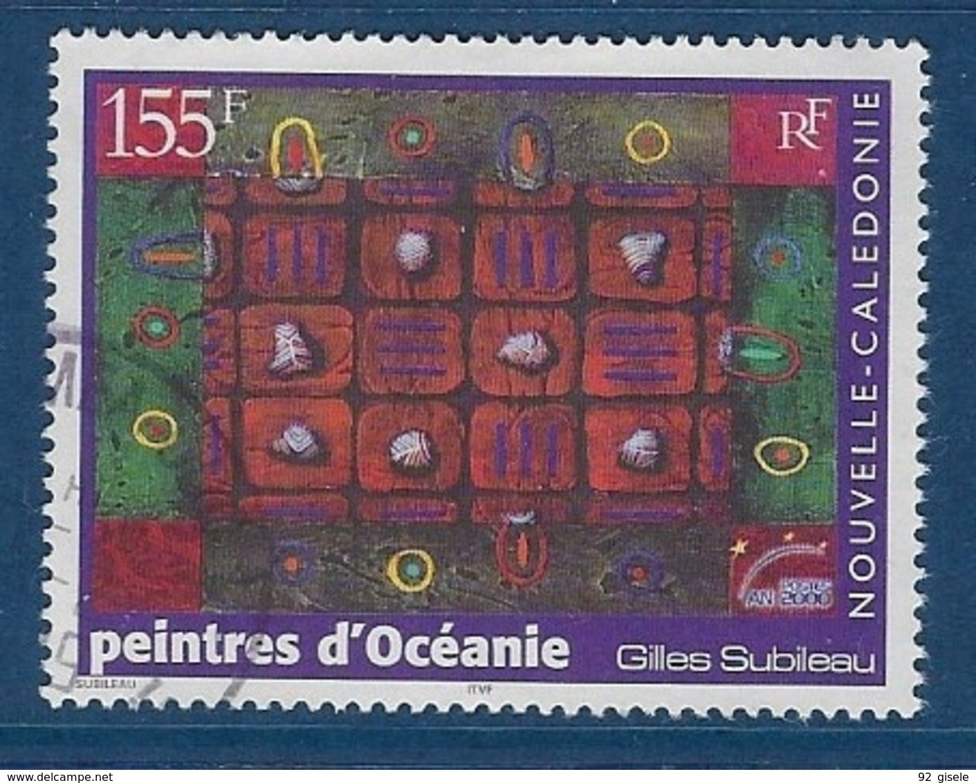 Nle-Caledonie YT 814 " Tableau " 2000 Oblitéré - Usados