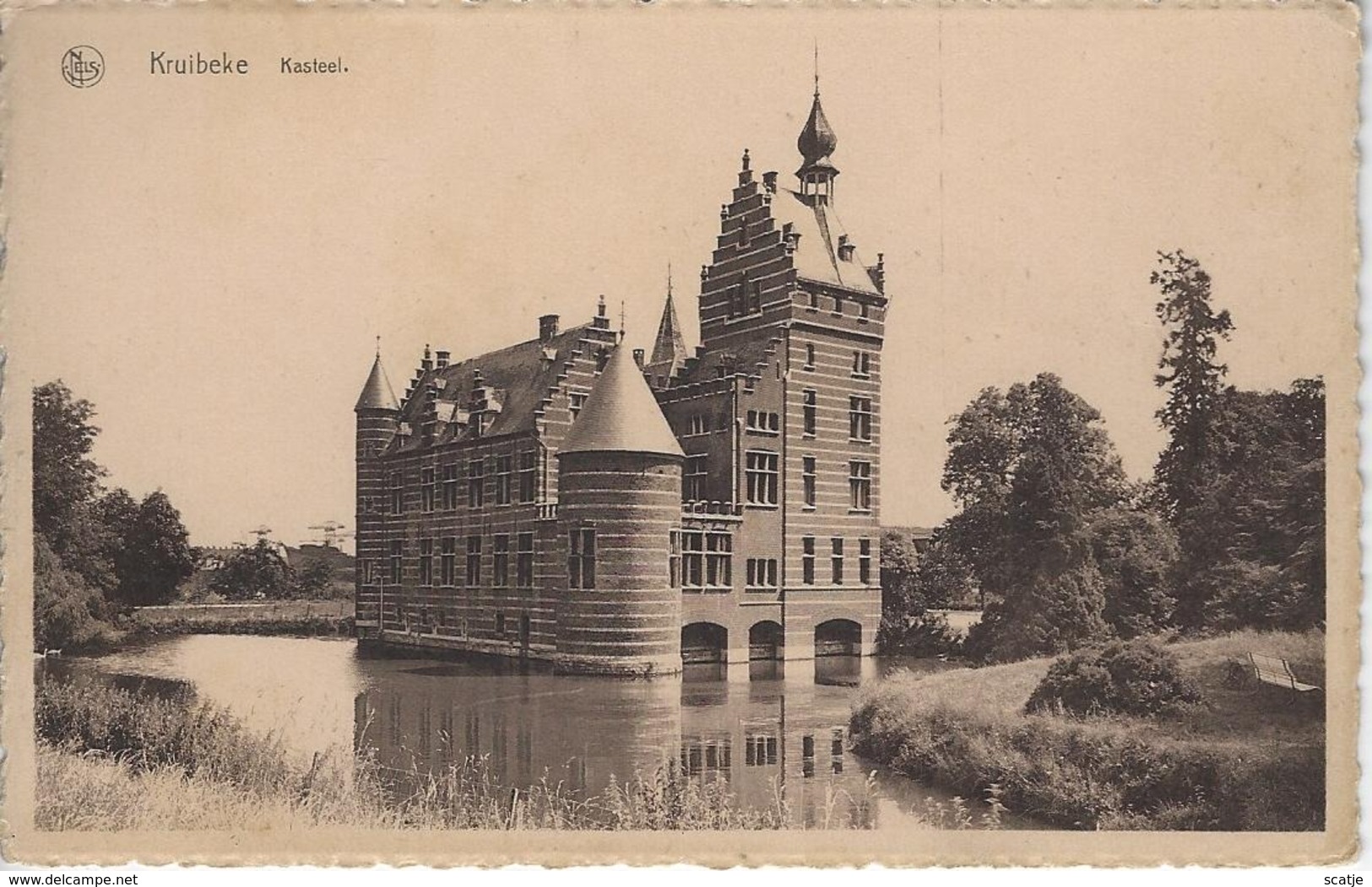 Kruibeke    Kasteel.    -   1954   Naar   Nieuwpoort - Kruibeke