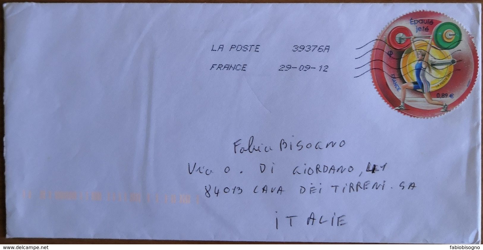 2011 France -  Sport  € 0.89 Used Stamp On Cover To Italy - 1961-....