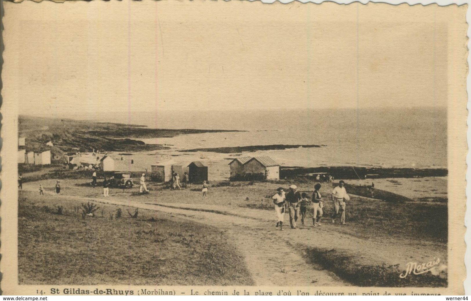 St. Gildas De Rhuys V. 1946 Fischerhütten Am Strand  (57799) - Sonstige & Ohne Zuordnung