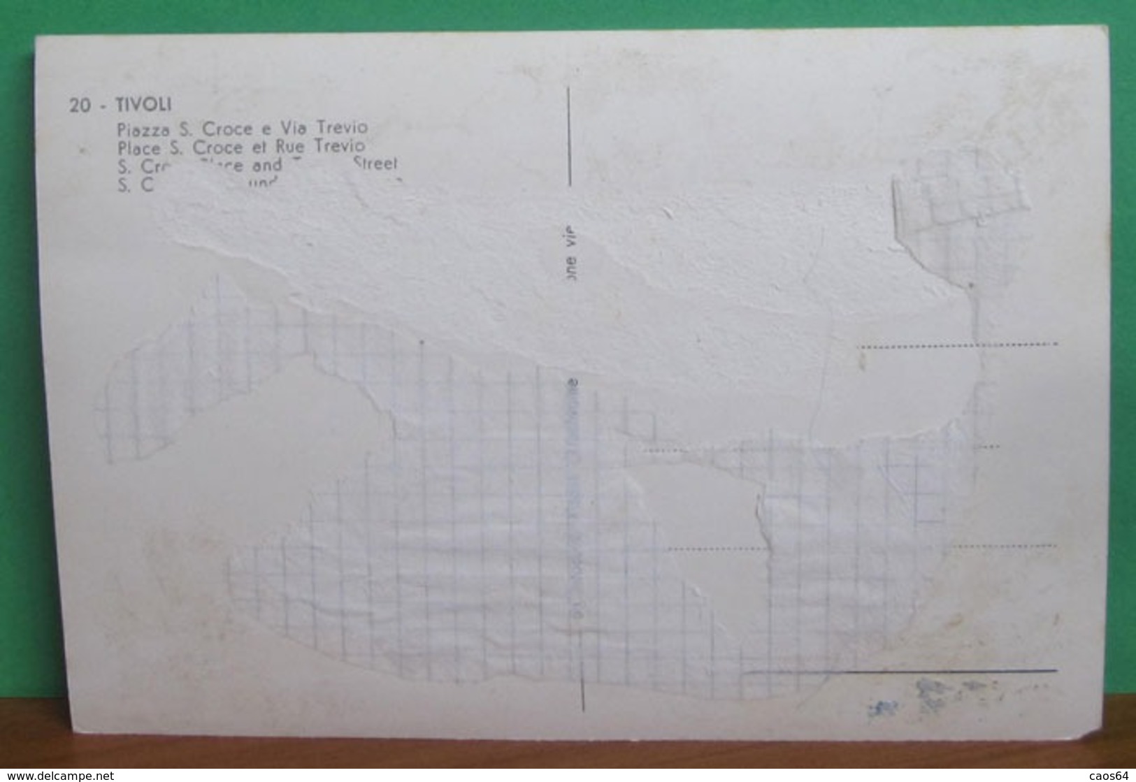 TIVOLI Piazza S. Croce Via Trevio Animata Insegna Tabacchi  CARTOLINA Non Viaggiata - Tivoli