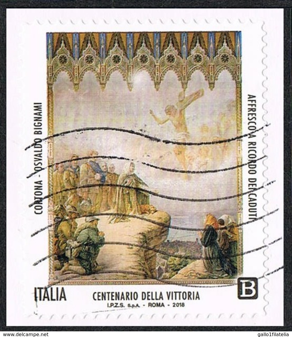 2018 - ITALIA / ITALY - CENTENARIO DELLA VITTORIA DELLA PRIMA GUERRA MONDIALE / CENTENARY OF THE VICTORY. USATO - 2011-20: Used