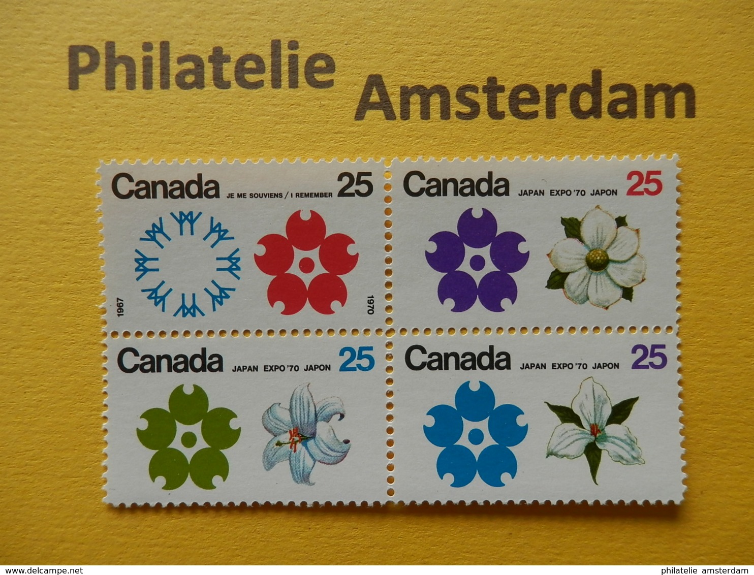 Canada 1970, EXPO UNIVERSELLE WERELDTENTOONSTELLING OSAKA: Mi 451-54, ** - 1970 – Osaka (Japan)