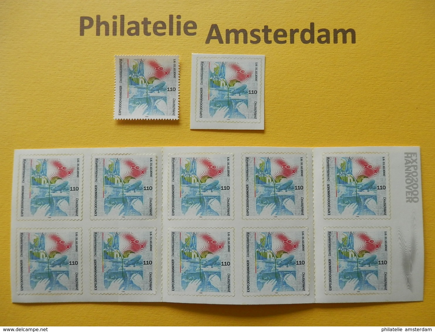 Germany 1999-00, EXPO UNIVERSELLE WERELDTENTOONSTELLING HANNOVER: Mi 2042, 2112, + BK, ** - Unused Stamps