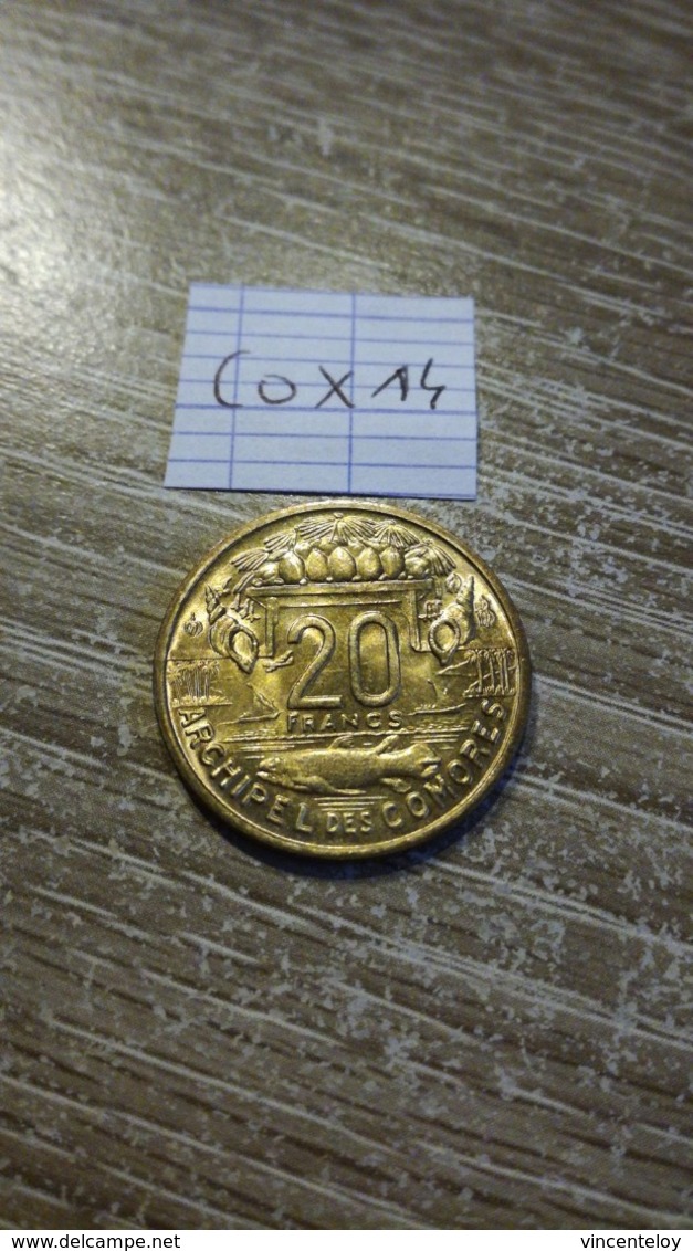 20 Francs Comores 1964 Rare Dans Cet Etat En L état Sur Les Photos - Comoros