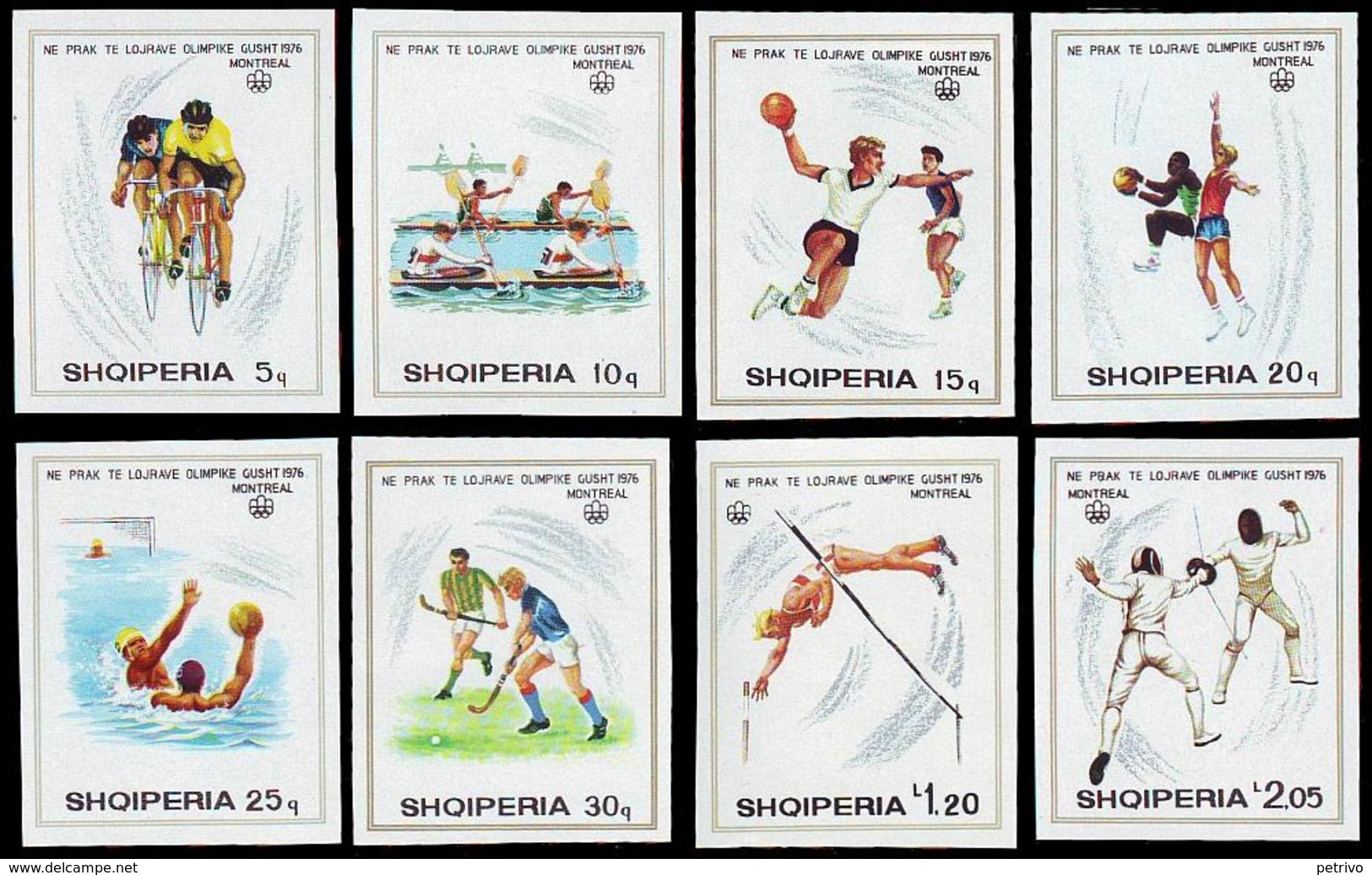 ** Albania - 1975 - Olympic Games 1976 - Mi. 1807-14B - Sommer 1976: Montreal