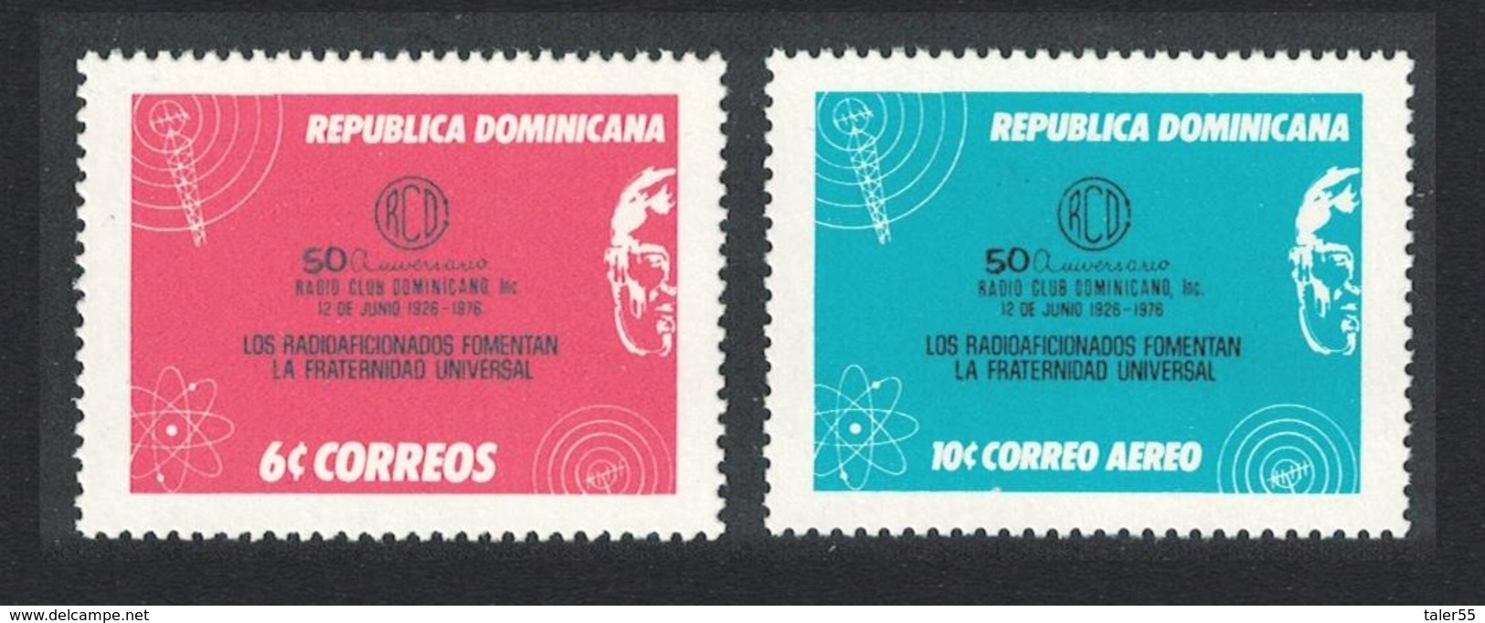 Dominican Rep. 50th Anniversary Of Dominican Radio Club 2v MNH SG#1271-1272 - Dominikanische Rep.