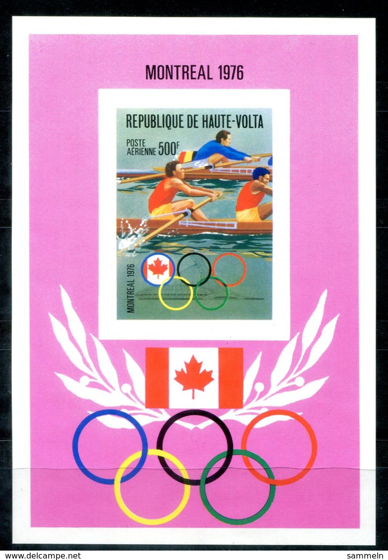 5143 - OBERVOLTA / HAUTE-VOLTA - Block 41 B ** - RUDERN / OLYMPIA / OLYMPICS / ROWING - Obervolta (1958-1984)