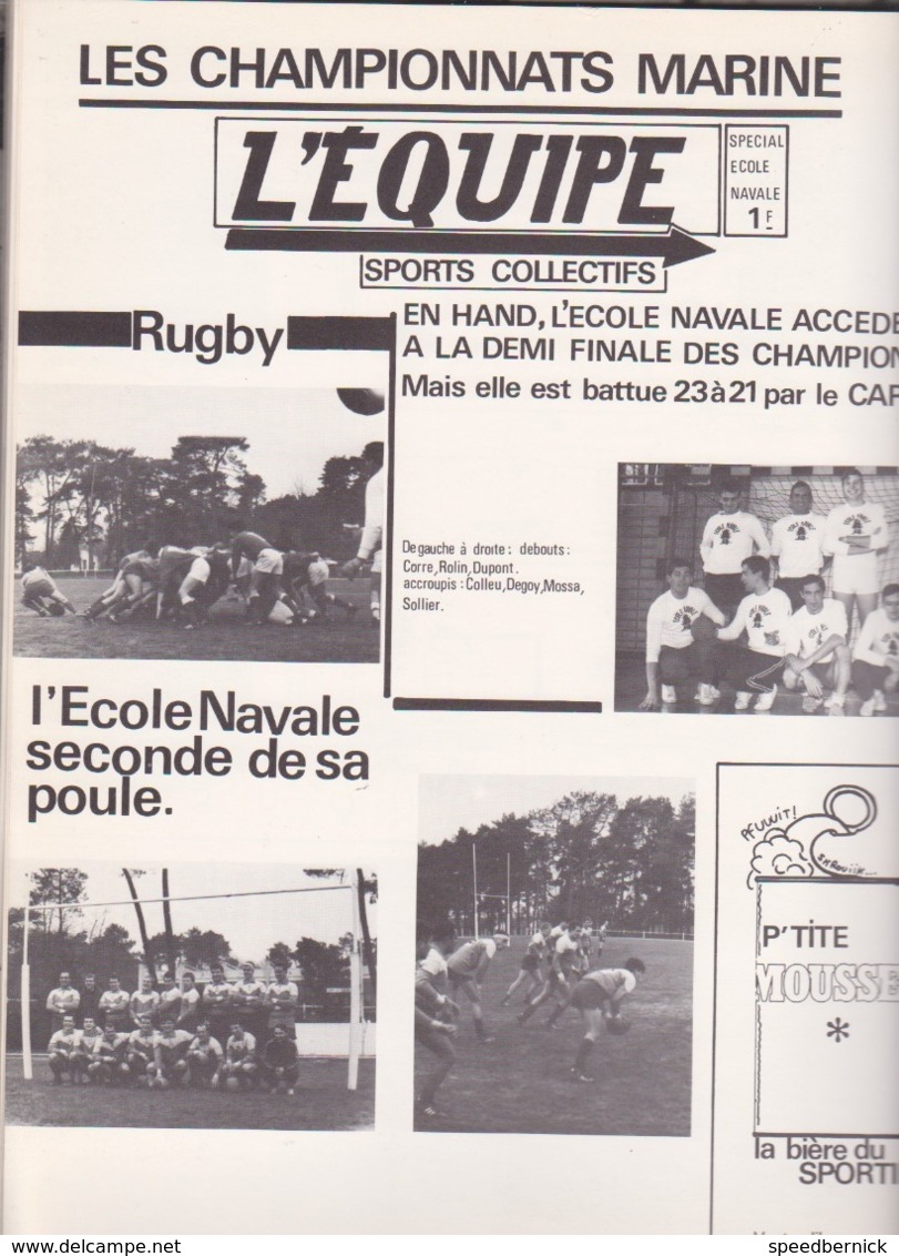 livre album de photos Ecole navale promotion 1972 -Ramord  Dyevre -corvette Beno Bouline