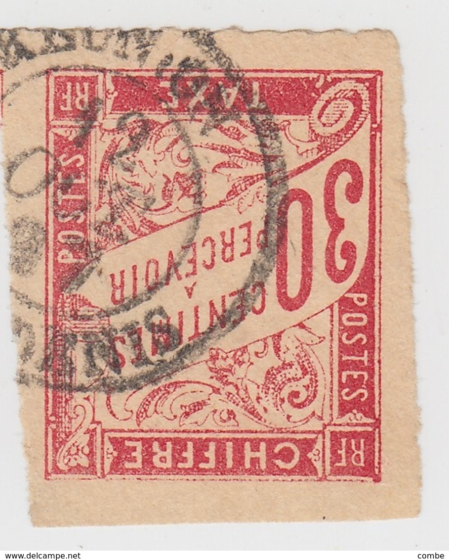 REUNION. CHIFFRE TAXE 30c. 4 MARGES ENORMES. ST DENIS 12 OCTOBRE 1897 - Timbres-taxe