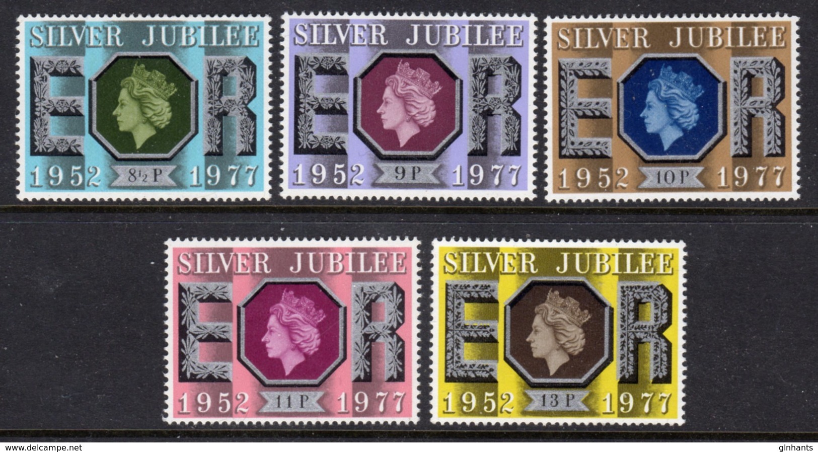 GREAT BRITAIN GB - 1977 SILVER JUBILEE SET (5V) FINE MNH ** SG 1033-1037 - Ungebraucht