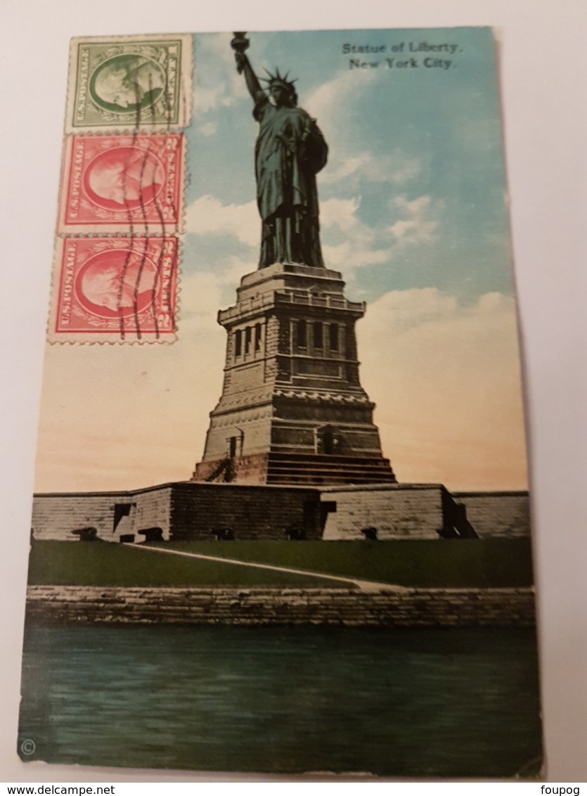 CPA NEW YORK STATUE OF LIBERTY - Statue De La Liberté