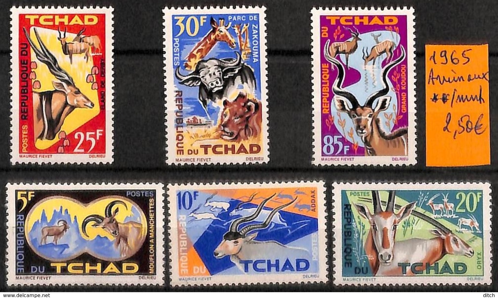 D - [821322]TB//**/Mnh-Tchad 1965 -  Animaux - Chad (1960-...)