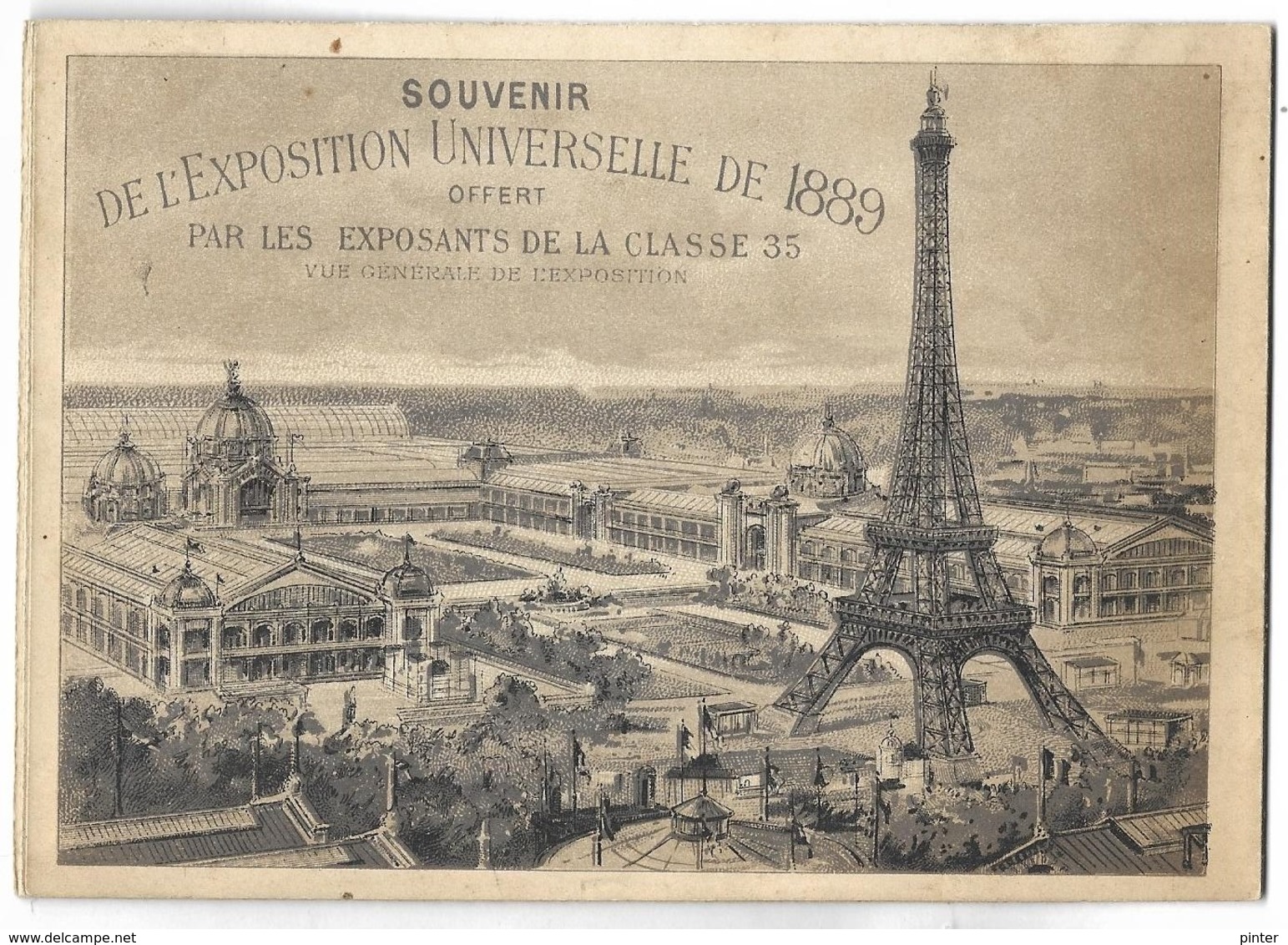 PARIS - Souvenir De L'Exposition Universelle De 1889 - Petit Fascicule Avec Vues En Accordéon - Expositions
