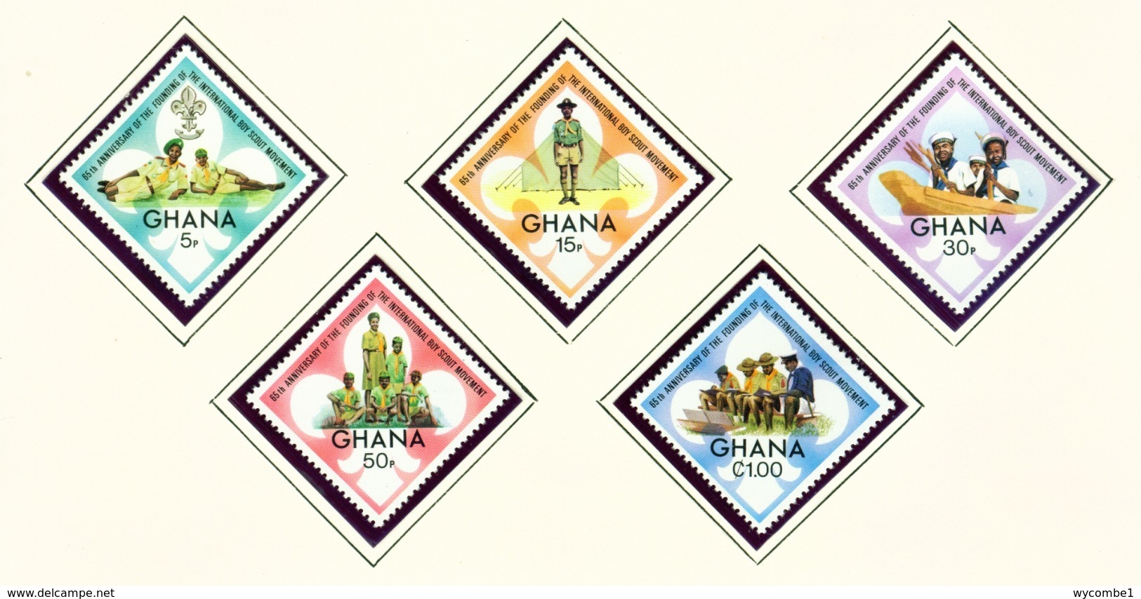 GHANA  -  1972 Scouts Set Unmounted/Never Hinged Mint - Ghana (1957-...)
