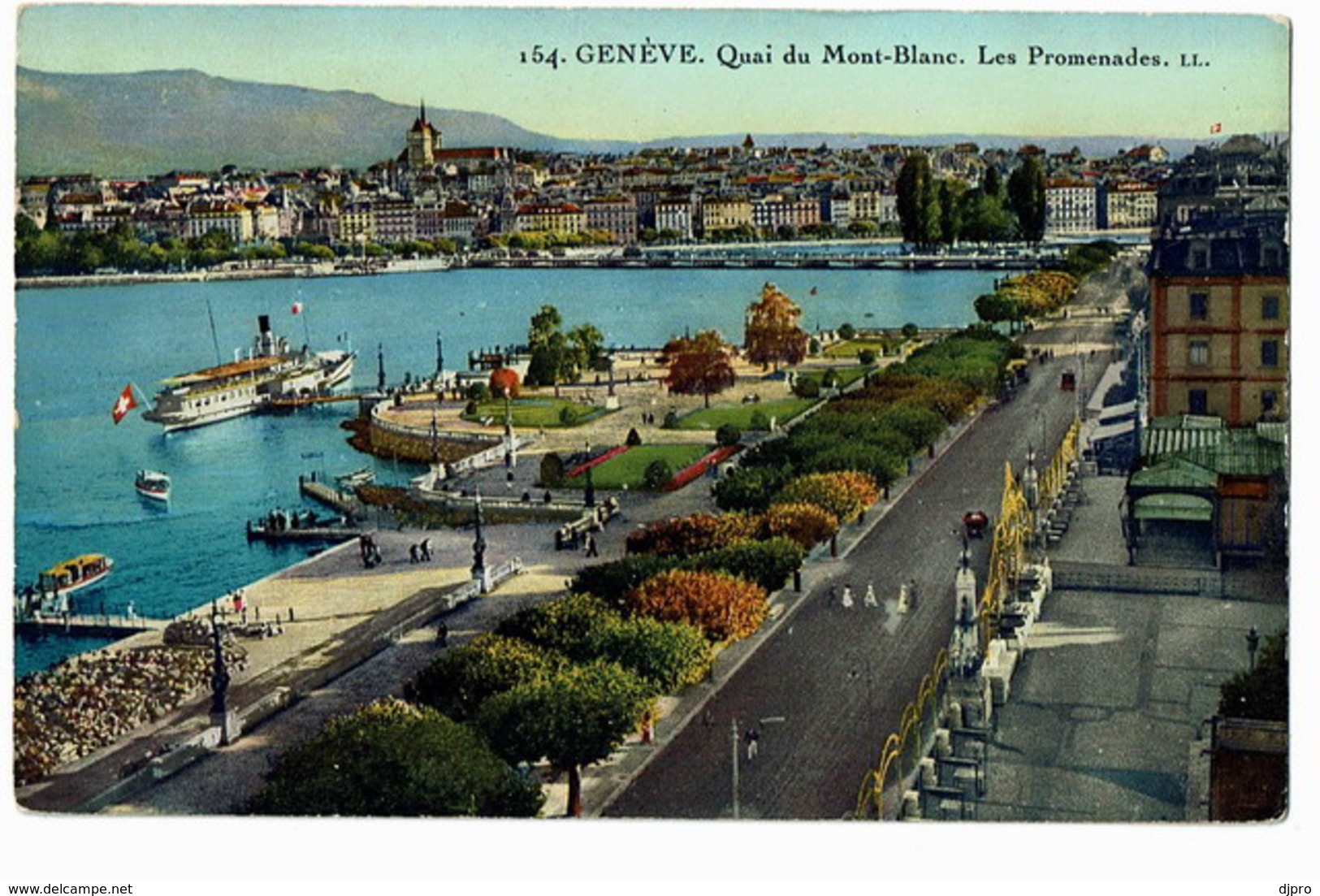 Genève 154 Quia Du Mont Blanc Les Promenade - Genève