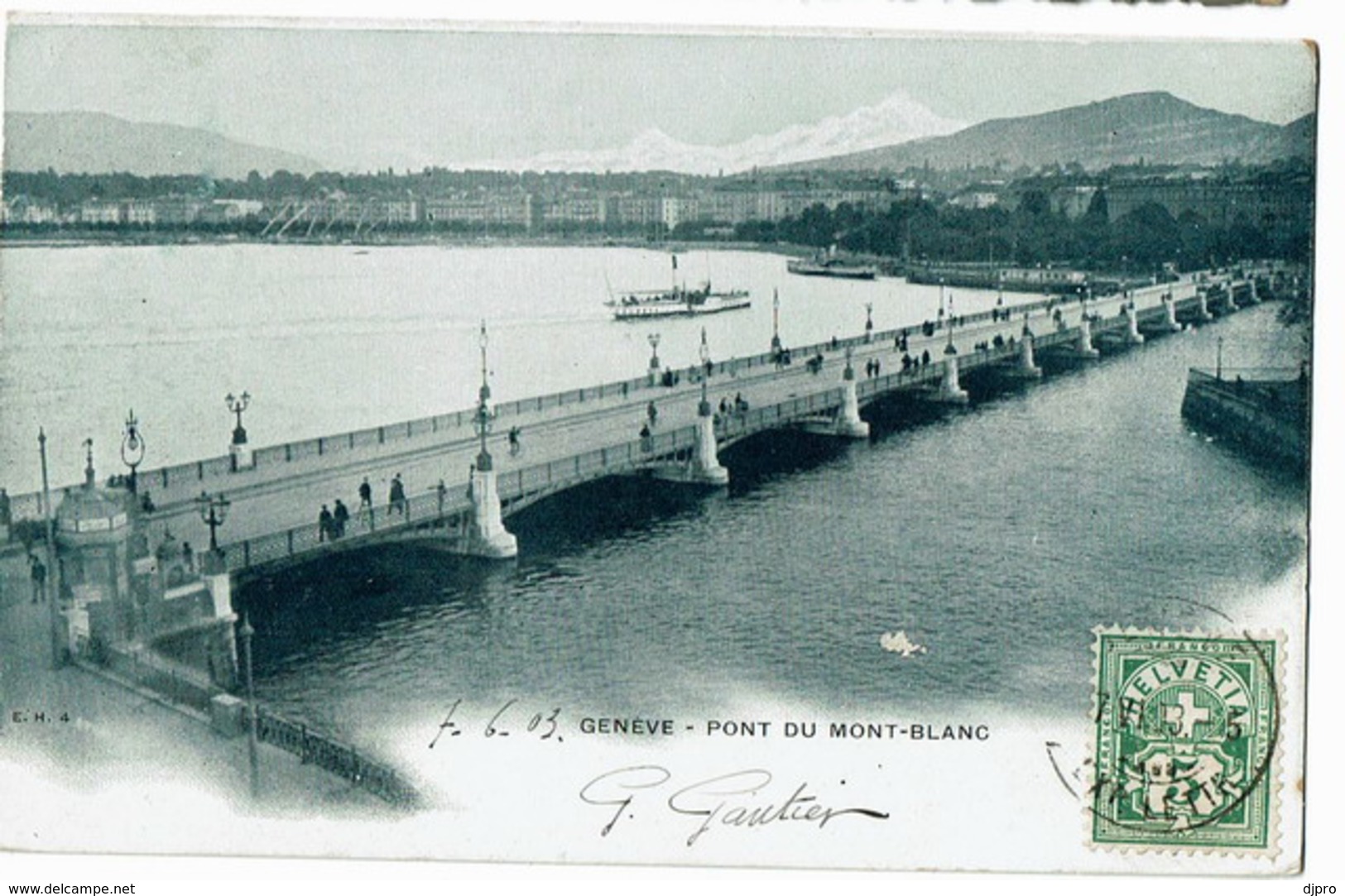 Genève Pont Du Mont Blanc  EH - Genève