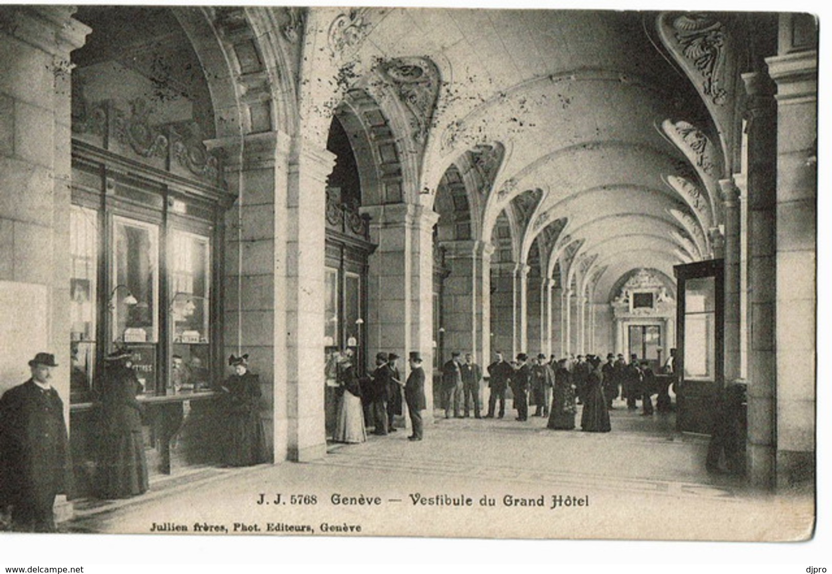 Geneve 5768  J J   Vestibule Du Grand Hotel - Genève