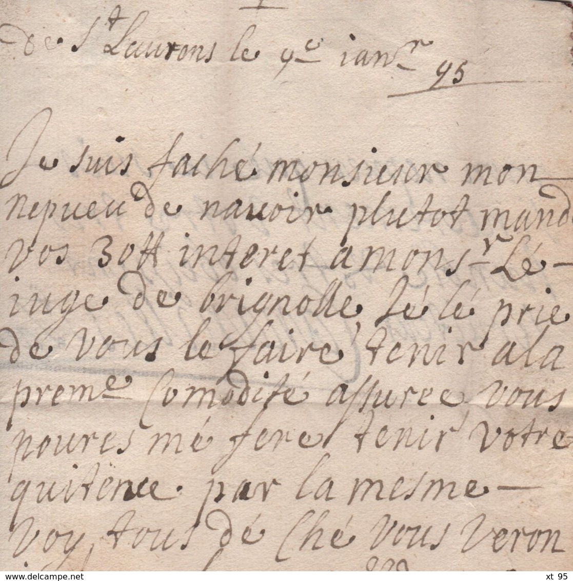 St Laurent Pour Pignans - Var - 1645 - St LAurent Du Var - Alpes Maritimes - ....-1700: Précurseurs