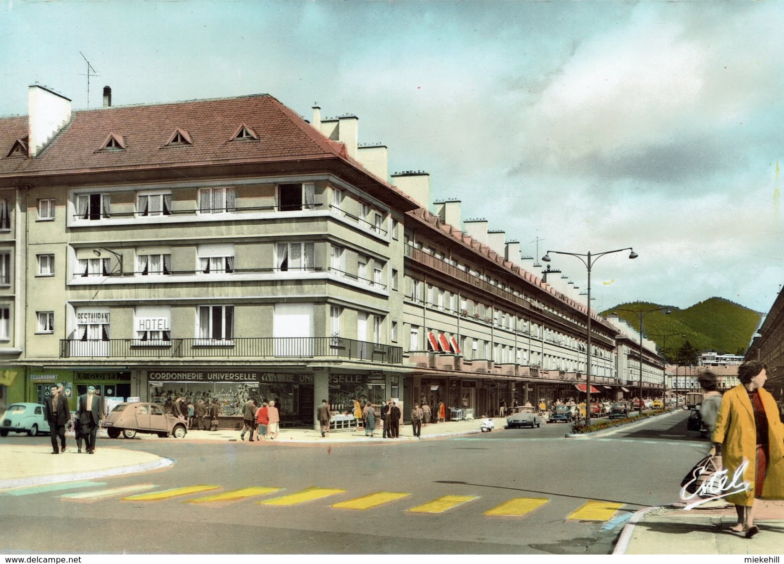 88-SAINT-DIE-RUE THIERS-HOTEL LE GLOBE-AUTOMOBILE CITROËN-CORDONNERIE-CHAUSSURES - Saint Die