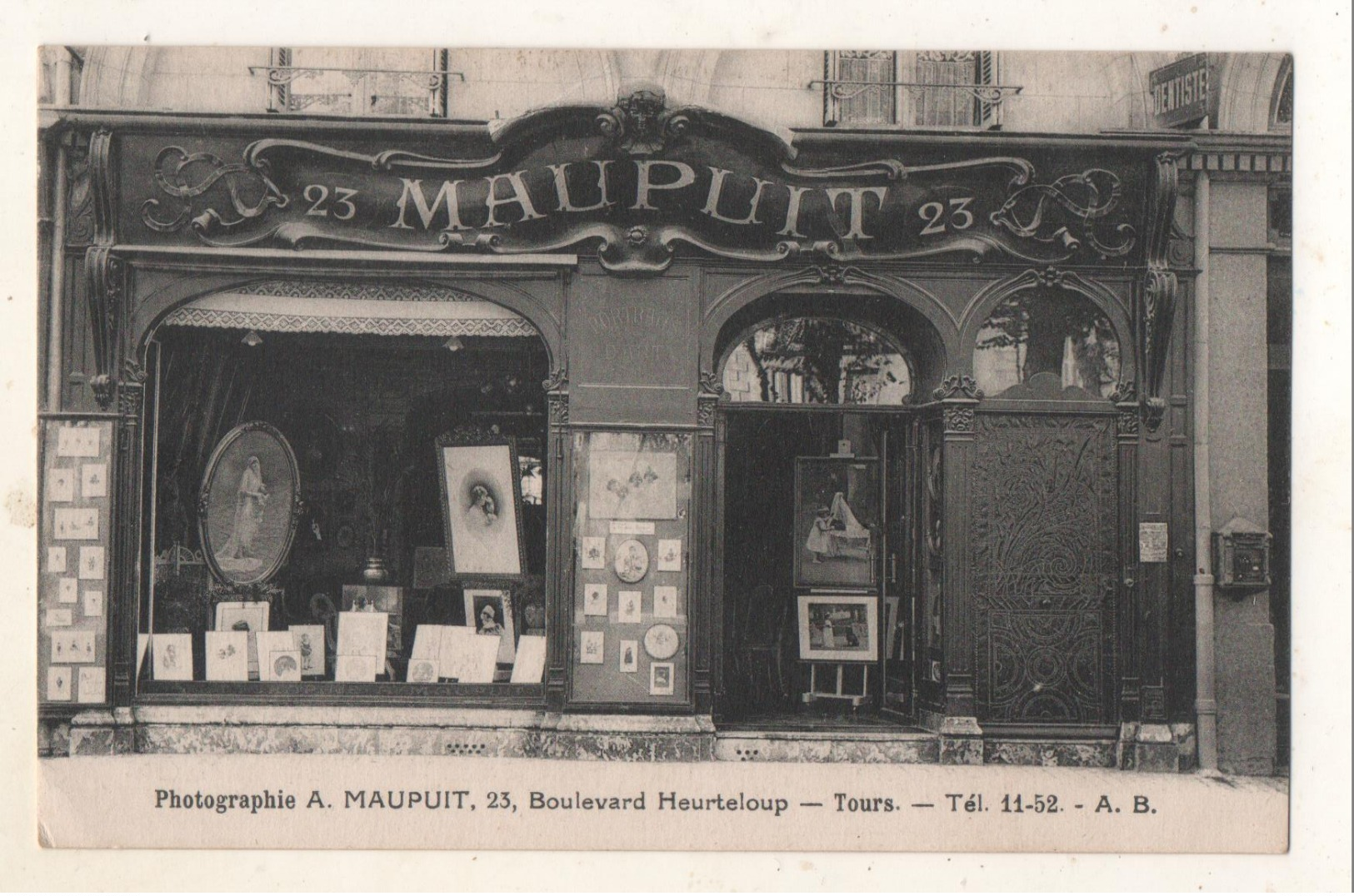 Photographe A MAUPUIT  23 Boulevard Heurteloup  Tours - Tours