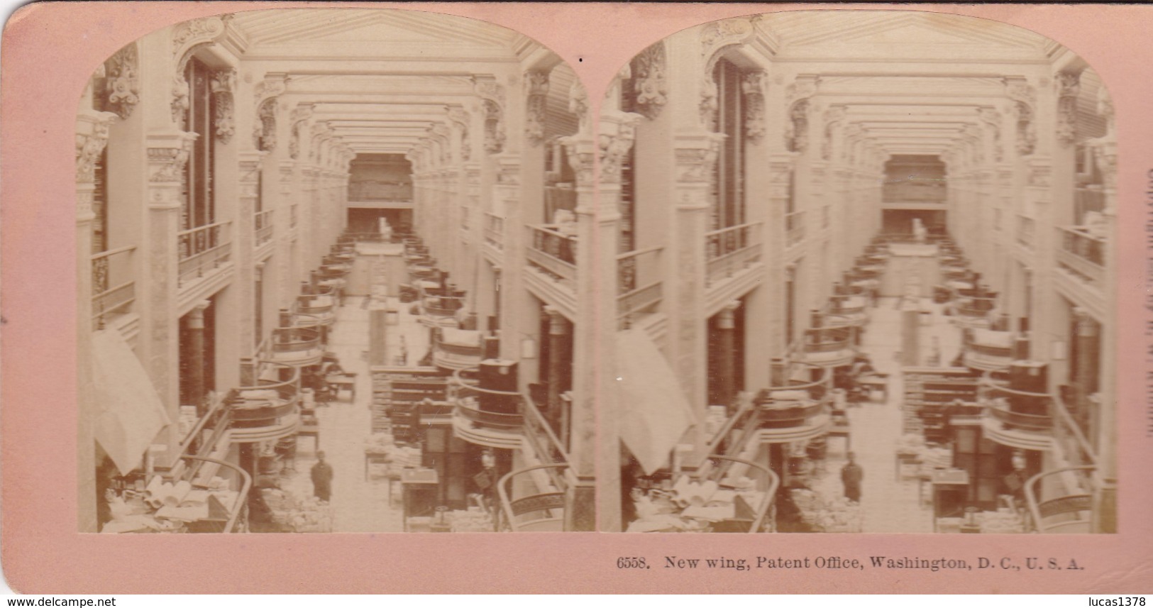 1891 / KILBURN 6558 /WASHINGTON / NEW WING PATENT OFFICE - Photos Stéréoscopiques