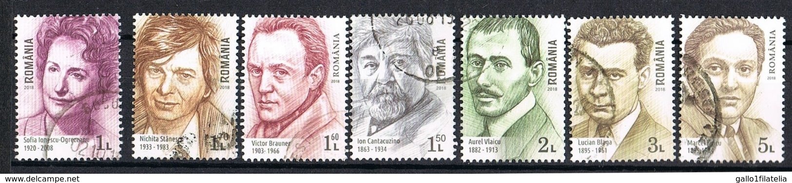 2018 - ROMANIA - PERSONAGGI FAMOSI - FAMOUS PEOPLE. USATO / USED. - Used Stamps